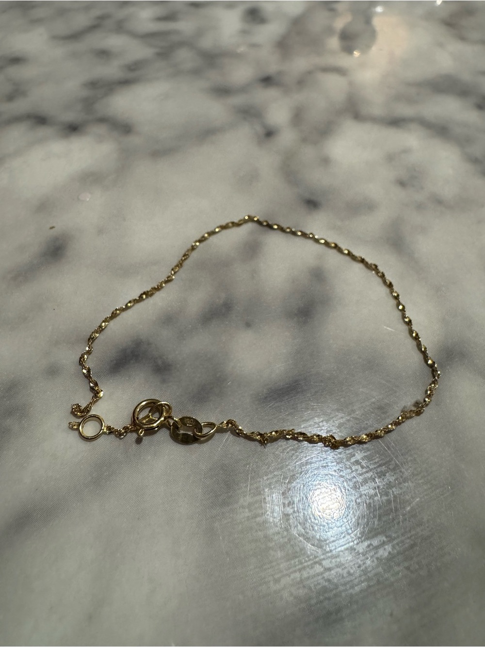Bony Levy- 14k Solid Gold Baby Twist Chain Bracelet - Need to be fixed !
